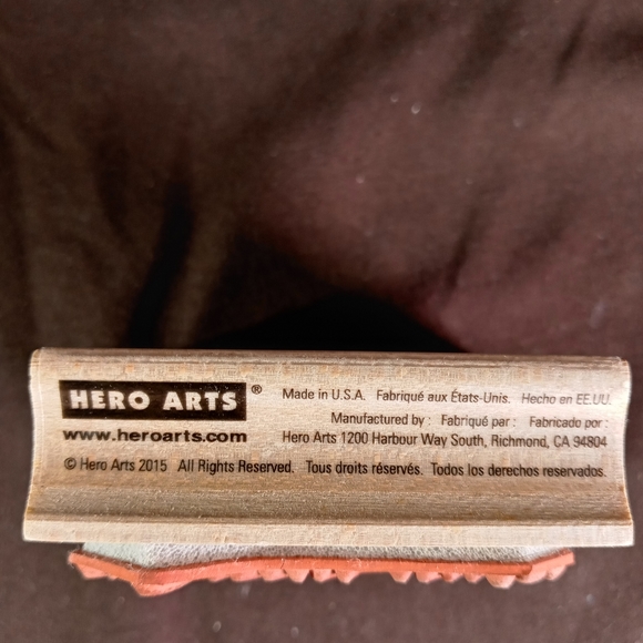 Our Caring Thoughts Are With You During This Difficult Rubber Stamp - Picture 2 of 4